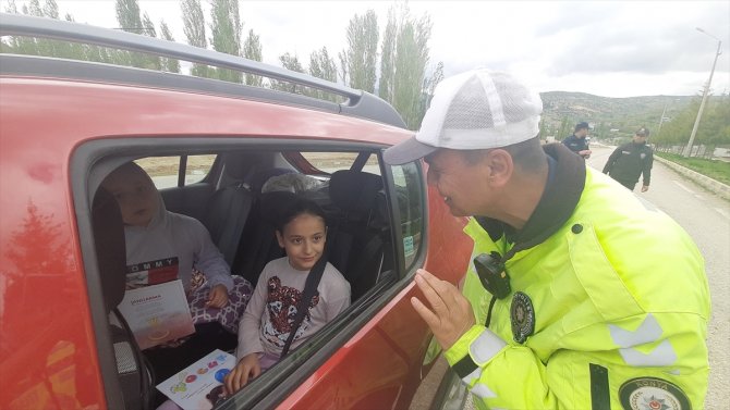 Bozkır'da Yayalar İçin 5 Adımda Güvenli Trafik etkinliği düzenlendi