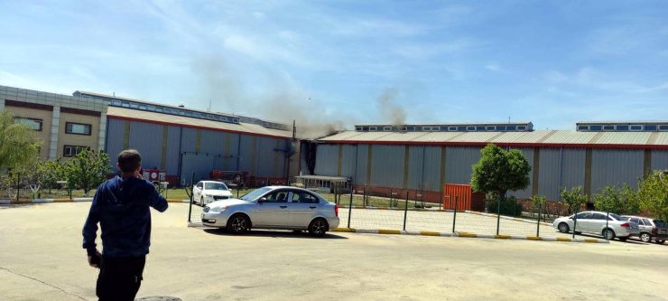 Döküm fabrikasında yangın çıktı