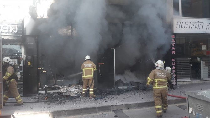 İş yerinde çıkan yangın söndürüldü