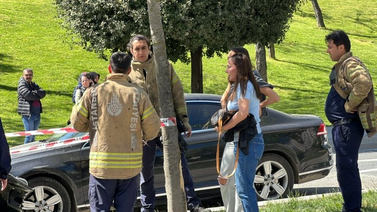 Ters dönen otomobilin sürücüsü yaralandı