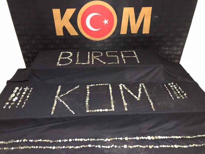 710 adet Bizans dönemine ait sikke ele geçirildi