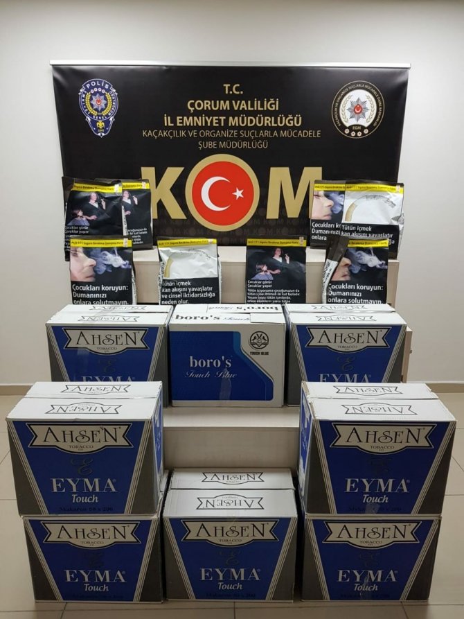 80 bin adet kaçak sigara ele geçirildi
