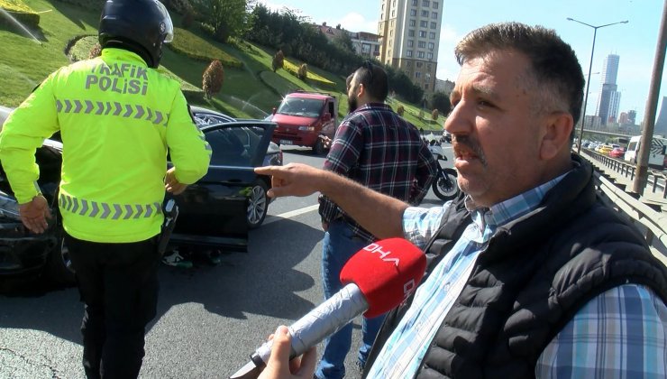 Direksiyon başında fenalaşan sürücü kaza yaptı