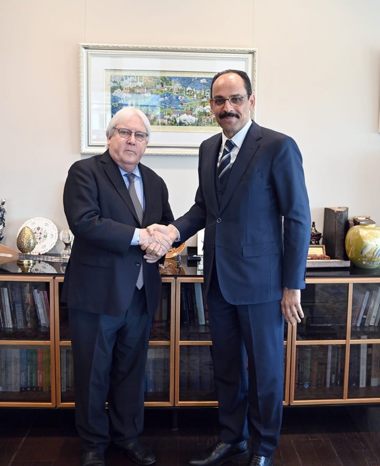 İbrahim Kalın, BM Genel Sekreter Yardımcısı Griffiths'le görüştü