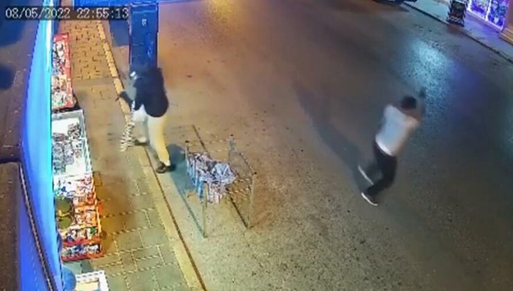 İşyerini kurşunlayan şüpheli güvenlik kamerasında