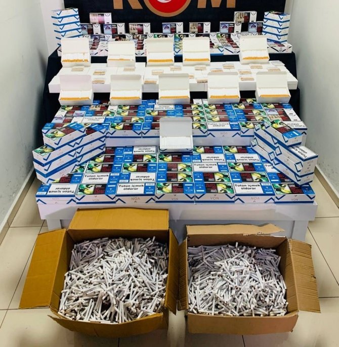 Kaçakçılar çok sayıda malzemeyle yakalandı