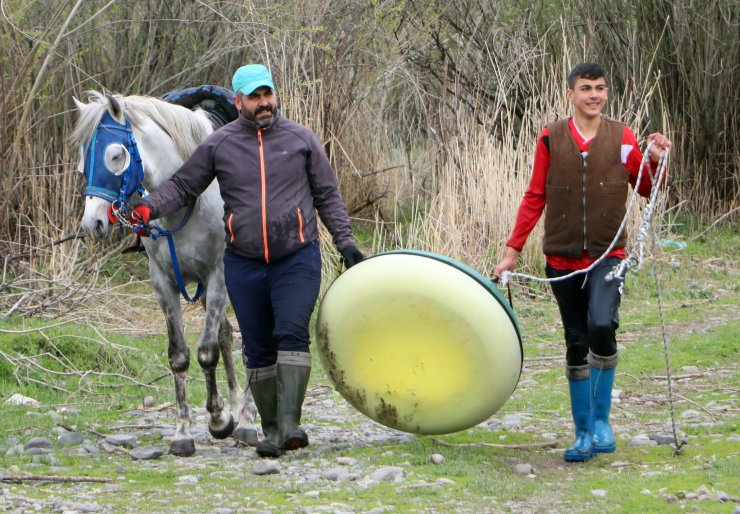 Karasu Nehri'nde 'Atlı banana'