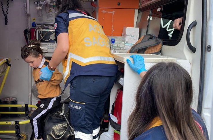 Dereye düşen çocuk ile ardından suya atlayan annesini piknikçiler kurtardı