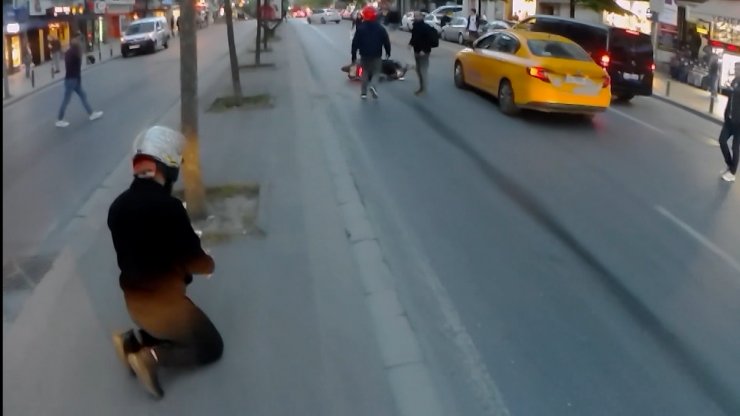 Motosikletlilere yağ tuzağı