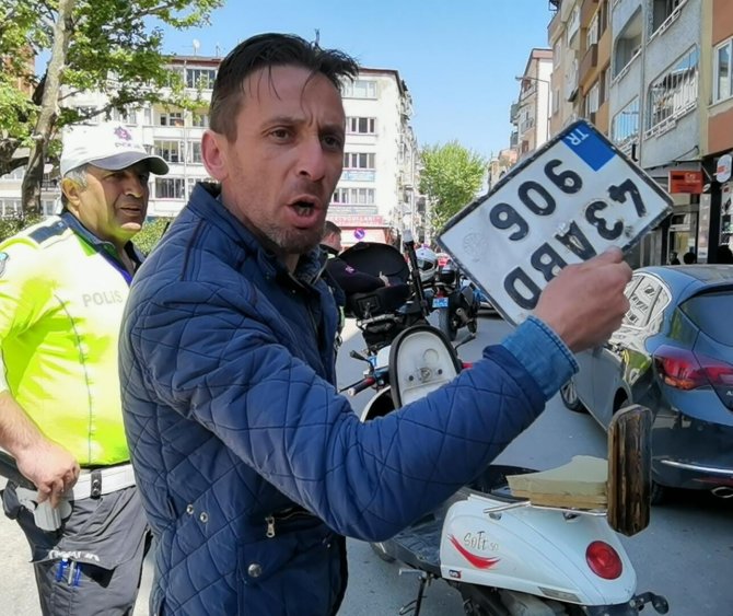 3 bin 287 TL ceza yiyen sürücü şov yaptı