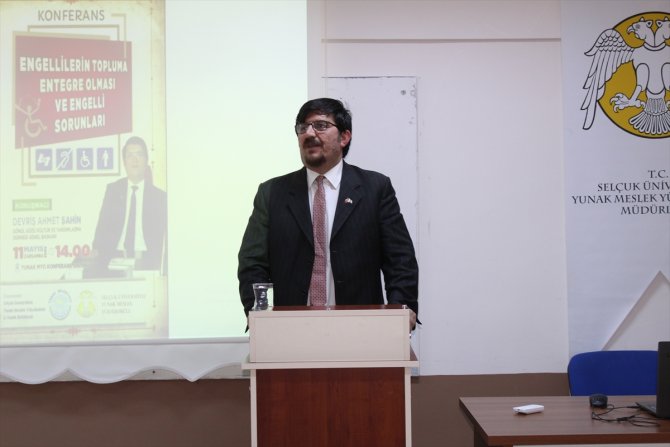 Yunak'ta Engelliler konferansı verildi