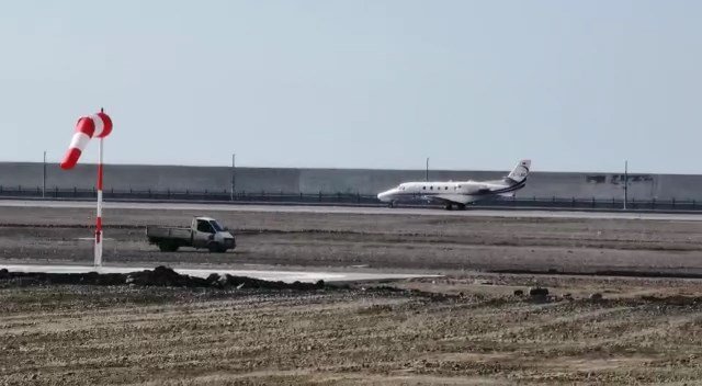 Rize-Artvin Havalimanı’nda test uçağı piste indi