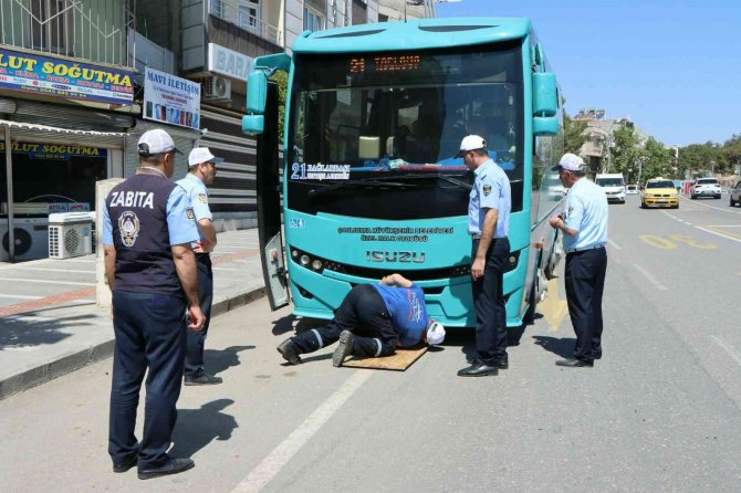 Halk otobüslerine havalı korna denetimi