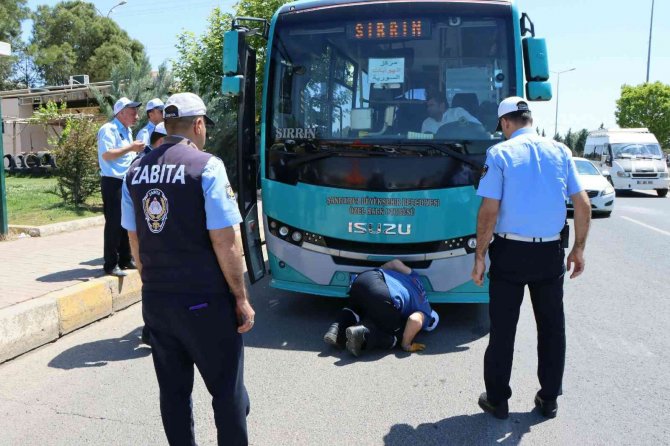 Halk otobüslerine havalı korna denetimi