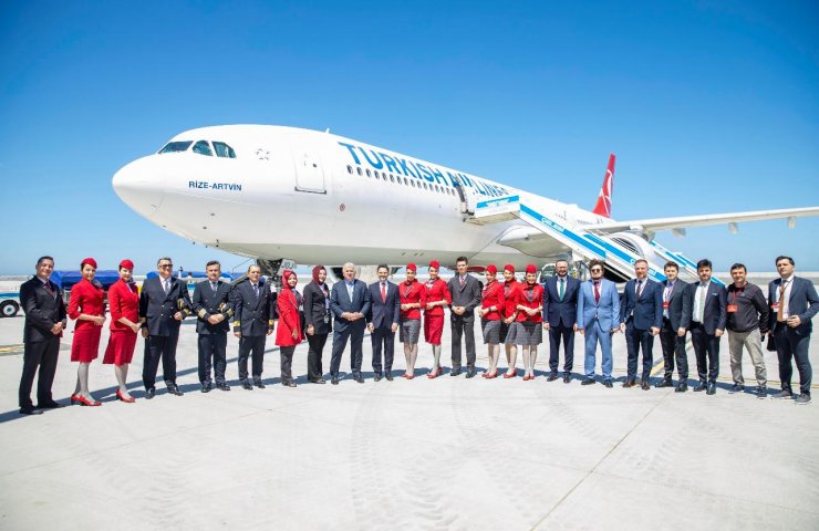 THY Rize-Artvin uçuşlarına başladı