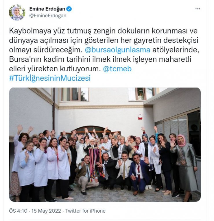 Emine Erdoğan: Olgunlaşma Enstitülerimiz öncü bir role sahip