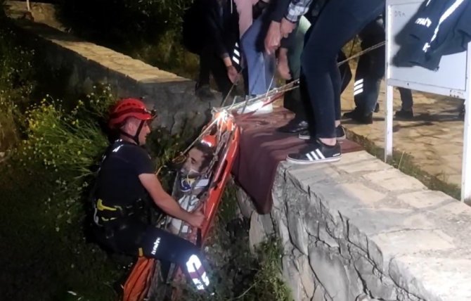 Falezler üzerindeki manzara keyfi hastanede bitti