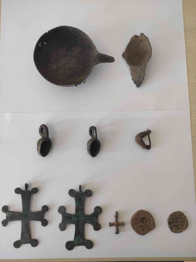 İş yerinde Roma dönemine ait tarihi eser bulundu