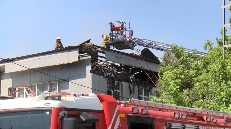 Fabrikadaki yangın söndürüldü