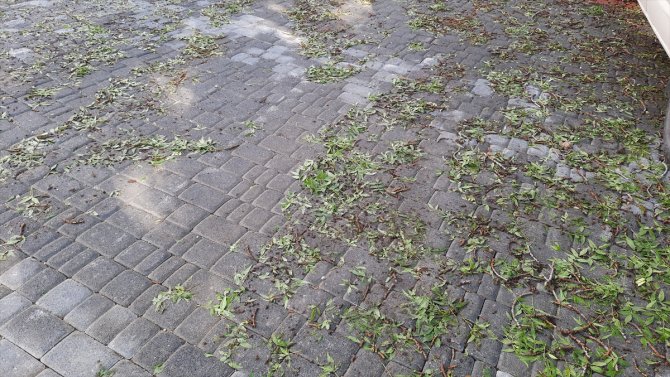 Bozkır'ı dolu vurdu