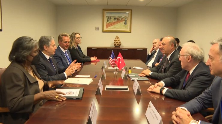 Çavuşoğlu, ABD Dışişleri Bakanı Blinken ile görüştü