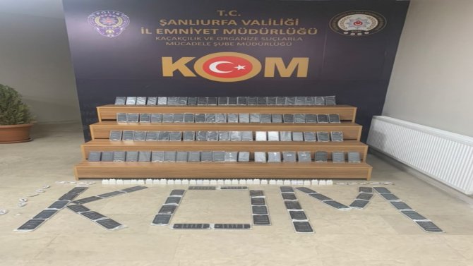 Ses sistemi içerisinde 267 adet cep telefonu ele geçirildi