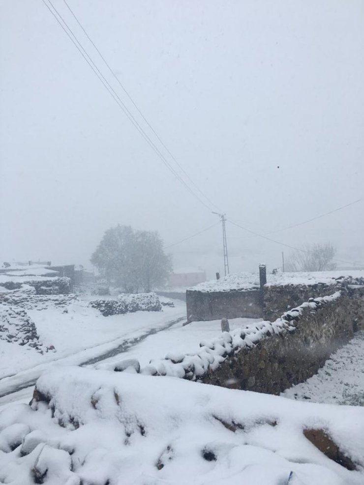 Ağrı'ya kış geri geldi