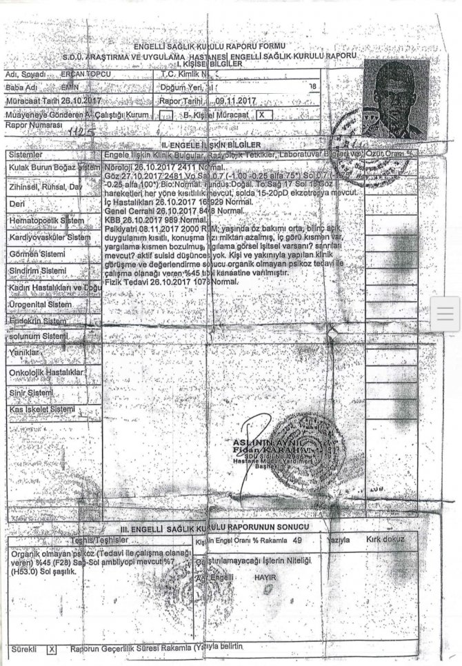 Okul müdüründen engelli memura tokat iddiası