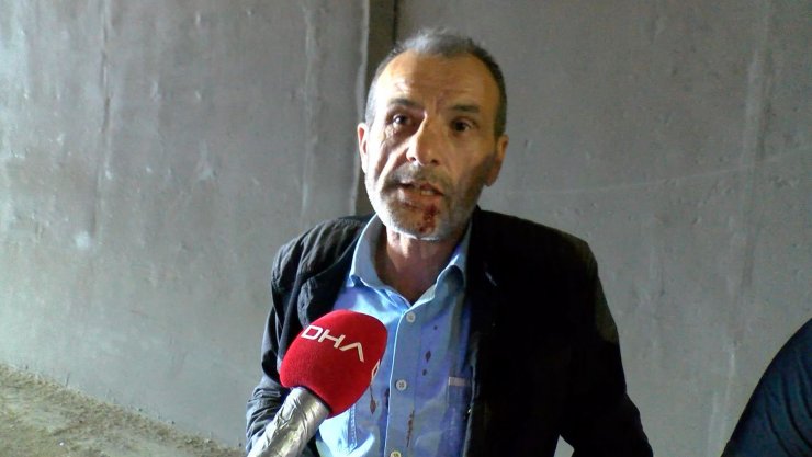 Tünelde taksiye çarpan otomobil takla attı