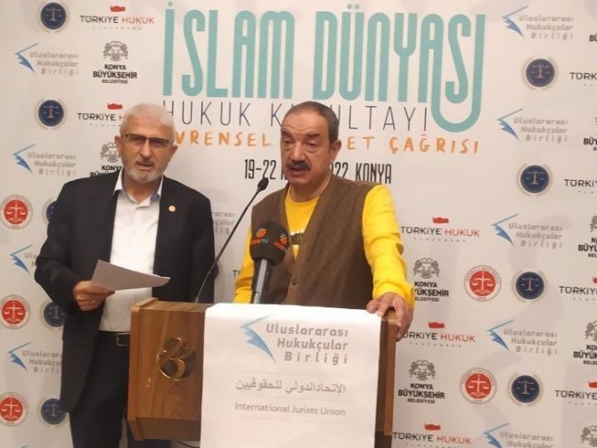 Uluslararası Hukukçular Birliği Evrensel Adalet Çağrısı Kurultayı sonuç bildirisi açıklandı