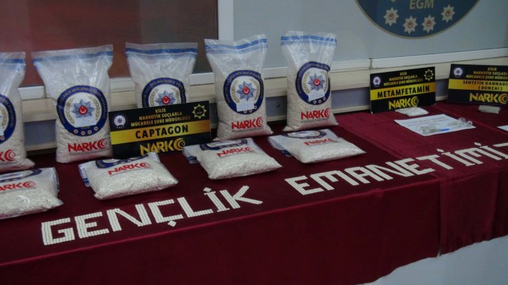 Kilis'te, 203 bin 578 uyuşturucu hap ele geçti, 6 şüpheli tutuklandı