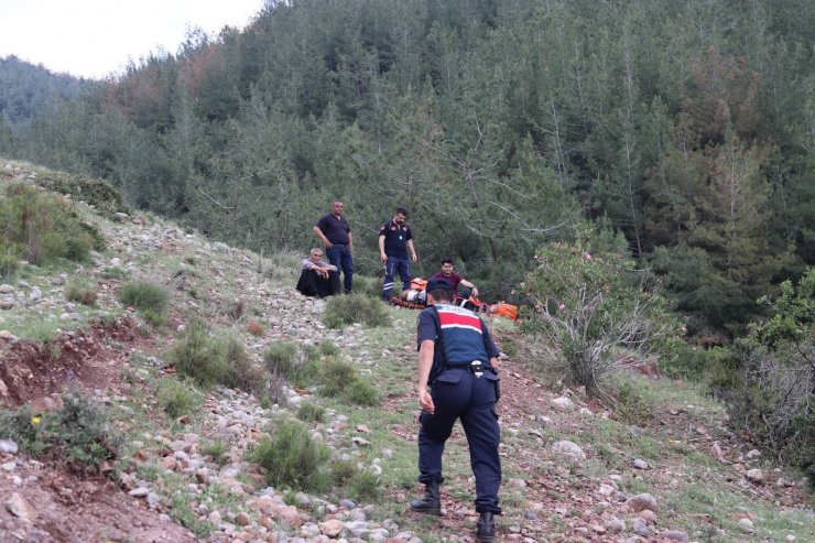 Kayalıklardan düşen çoban yaralandı