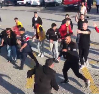 Sivasspor ve Kayserispor taraftarları arasında gerginlik