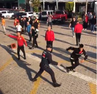 Sivasspor ve Kayserispor taraftarları arasında gerginlik