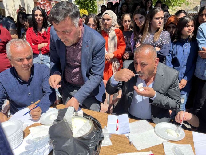 Yoğurt festivali renkli görüntülere sahne oldu