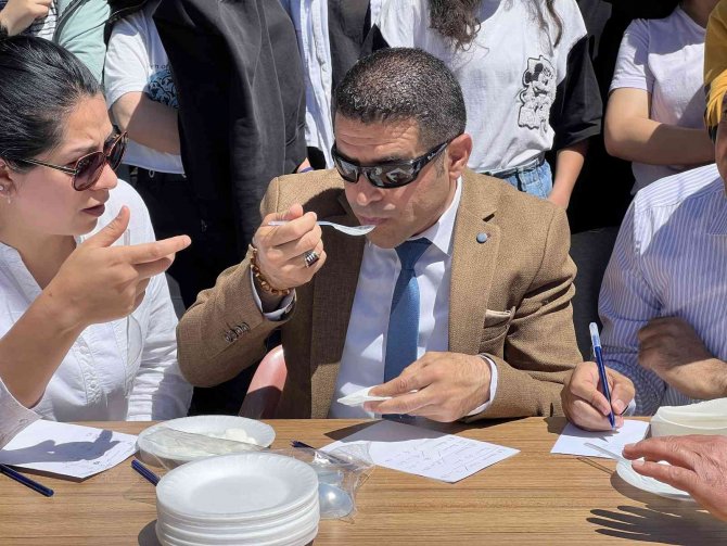 Yoğurt festivali renkli görüntülere sahne oldu