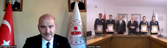 Bakan Soylu’dan saldırı girişimine anında müdahale eden polislere ödül