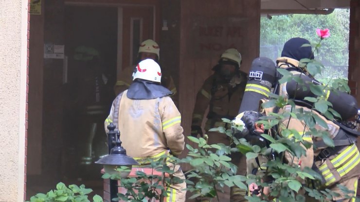 11 katlı binada yangın 