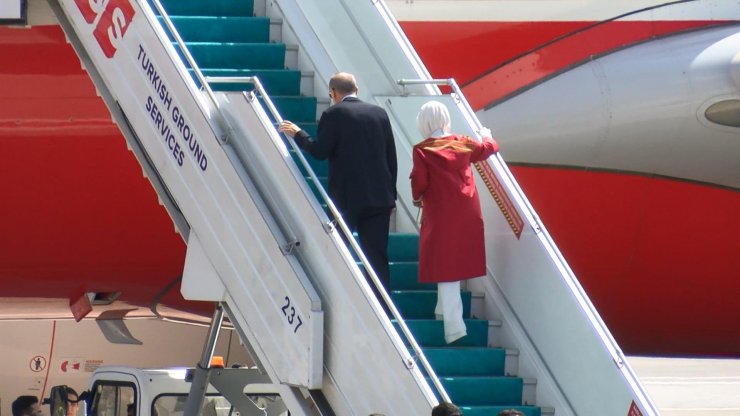 Cumhurbaşkanı Erdoğan Azerbaycan'a gitti