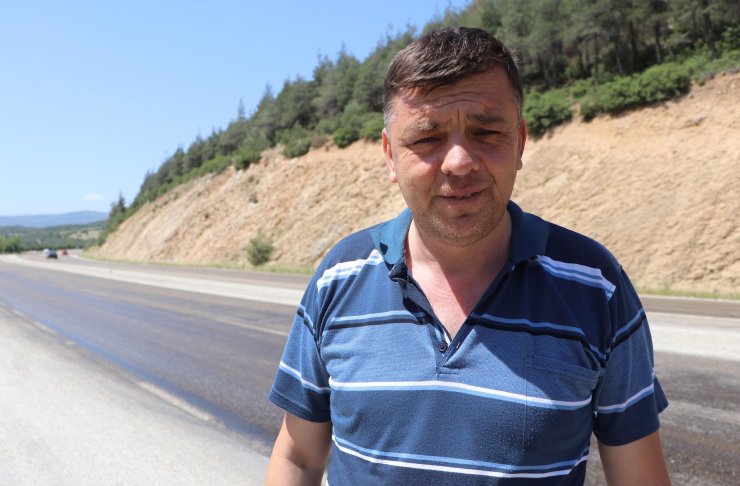 Denizli'de hava sıcaklığı, asfalt eritti