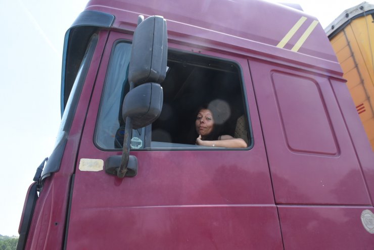 Hamzabeyli Sınır Kapısı'nda TIR kuyruğu, 39 kilometreye ulaştı