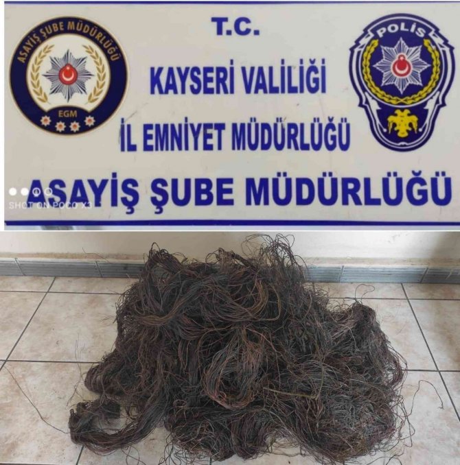 Kablo hırsızları yakalandı
