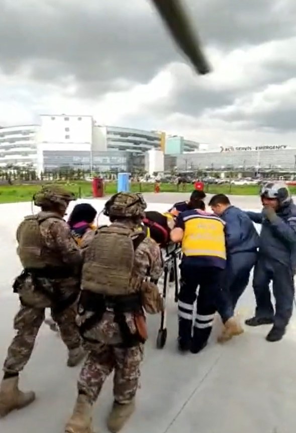 Konya'da yaralanan kişiyi hava kuvvetleri kurtardı