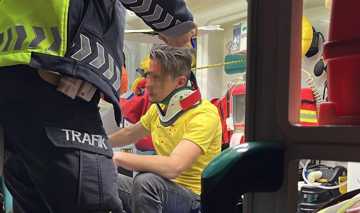 Polisten kaçan alkollü sürücü, kaza yaptı