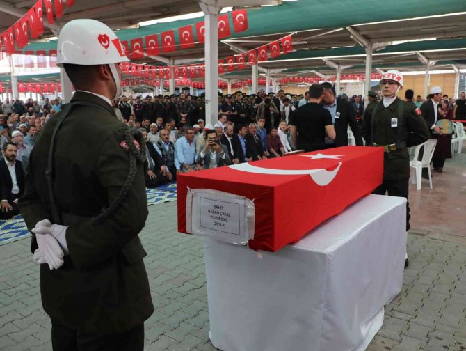 Konyalı şehit Hasan Çatal son yolculuğuna uğurlandı
