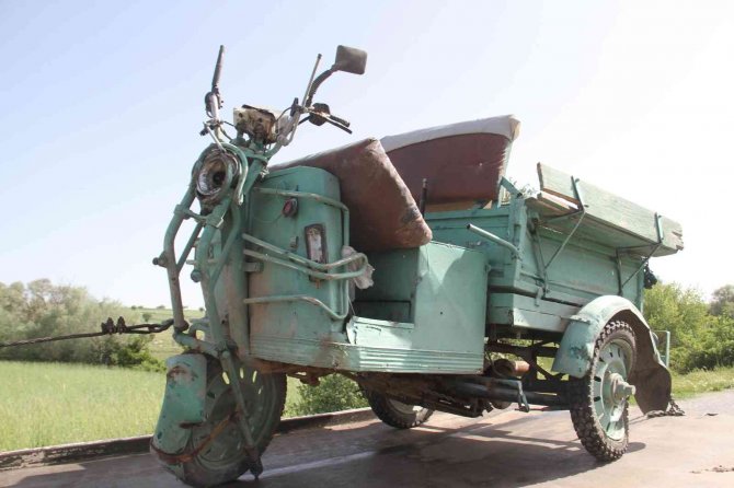 Konya’da üç tekerlekli motosiklet devrildi, sürücü savrularak can verdi