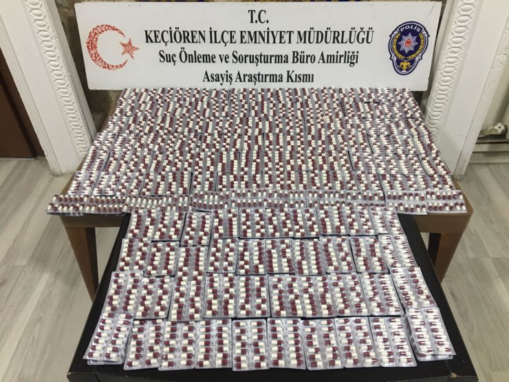 Ankara'da 4 bin uyuşturucu hap ele geçirildi: 7 gözaltı