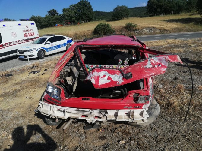 Balıkesir’de trafik kazası bir ölü bir yaralı