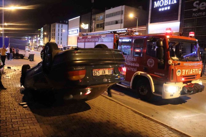 Makas atacaktı, takla attı