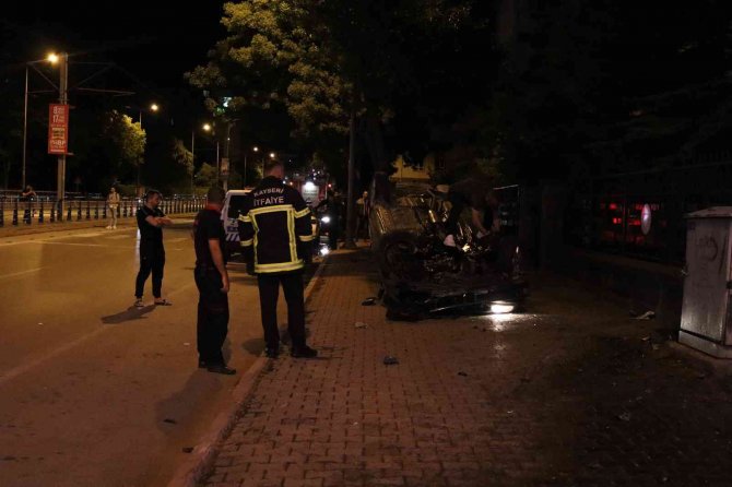 Makas atacaktı, takla attı